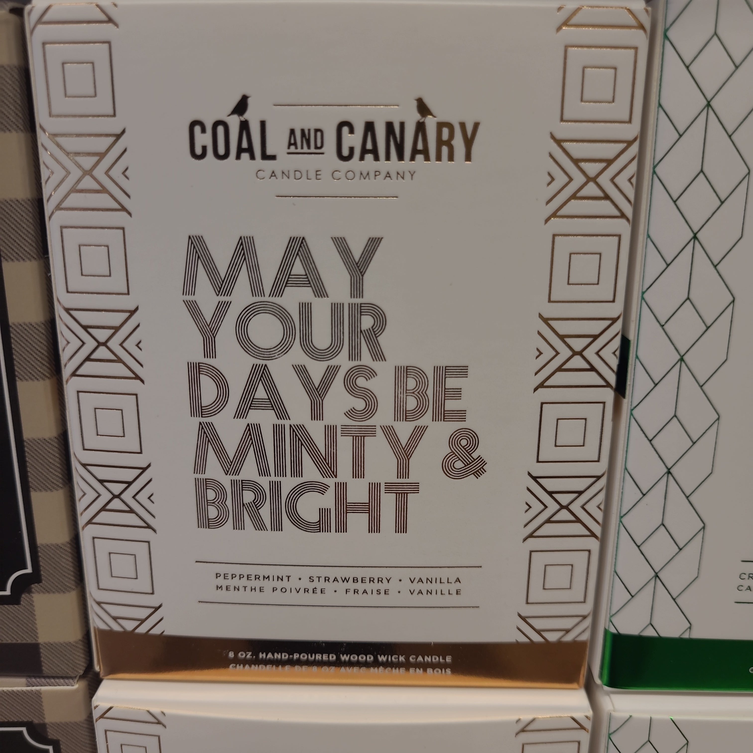 Coal and Canary -May your days be minty and bright