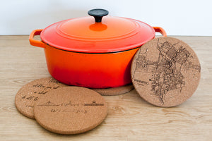 Hein's Laser Engraving - Cork Trivets