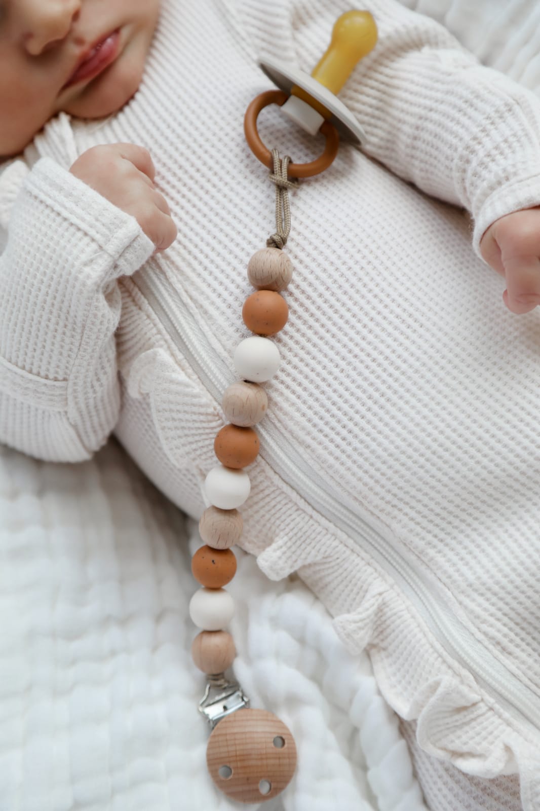 Tiny Joy Co. - Natural Wood Pacifier Clips