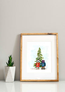 Made By Bumble - Boy & Girl Christmas print