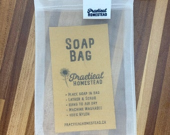 Practical Homestead - Soap Scrubber/Saver Bag