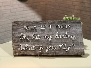 Farmstead Signs - What if I Fall