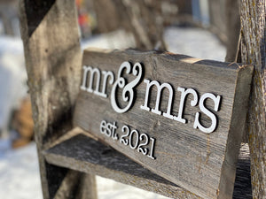 Farmstead Signs - Mr & Mrs 2024